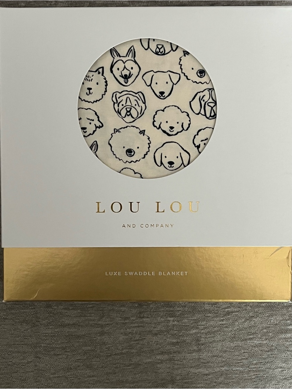 Lou Lou and Company Luxe Swaddle Blanket Dane Print